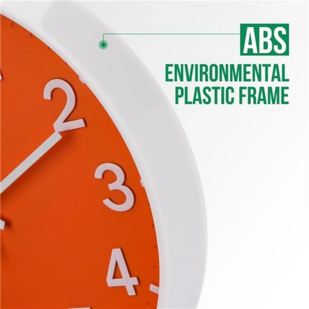 Wall Clocks Battery Operated,12 inch Silent Non Ticking Modern Wall